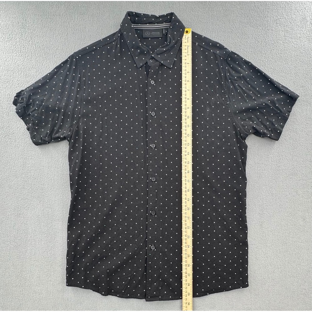 Mercedes AMG Petronas F1 Shirt L Black Polka Dot S Sleeve Racing Motorsport Gear - Picture 8 of 16